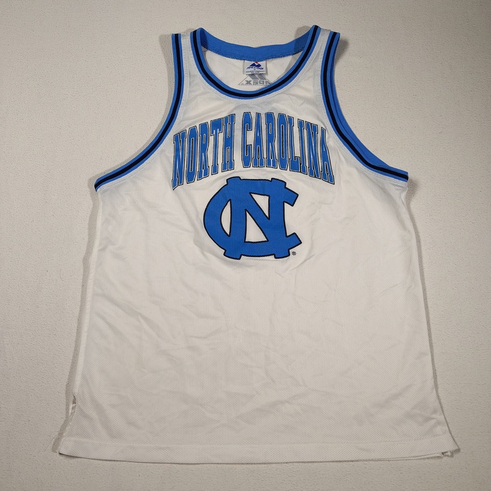 North Carolina Tar Heels Jersey Mens White Apex 1 Basketball Jersey Vintage 90s